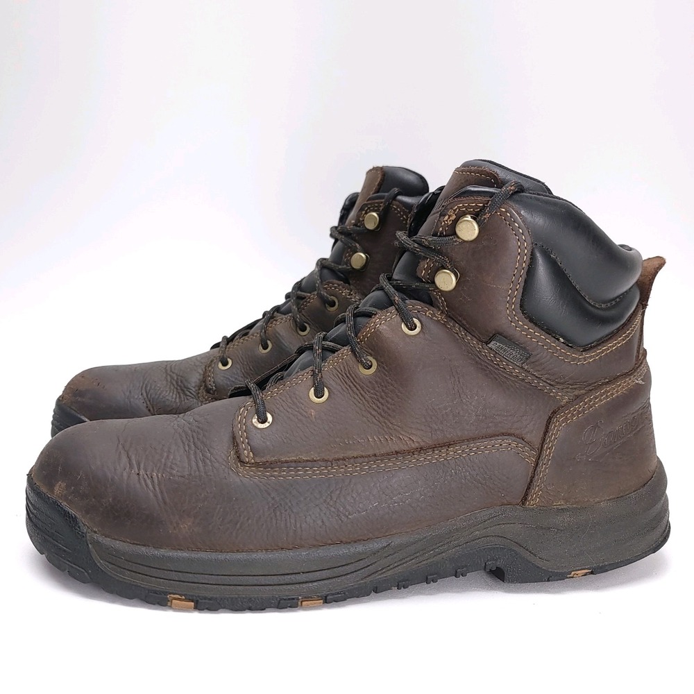 Danner‎ Caliper 6" Soft Toe Work Boot Men's 10 EE Brown 19452 Oil Slip Resistant
